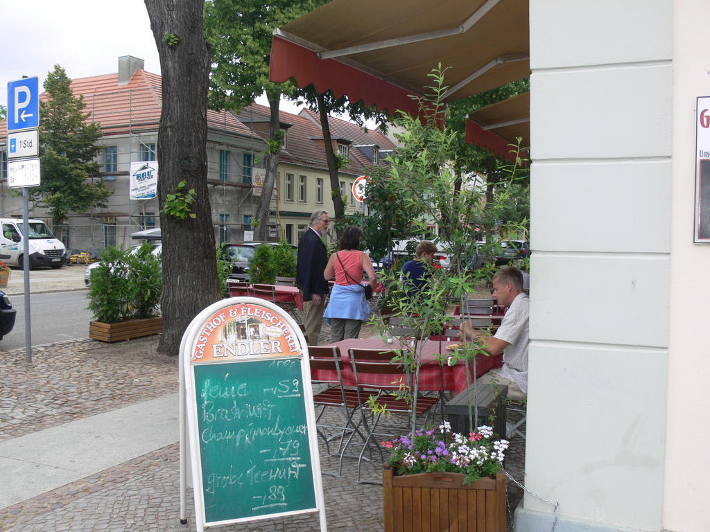 Gasthof & Fleischerei Endler Rheinsberg Buitenkant foto