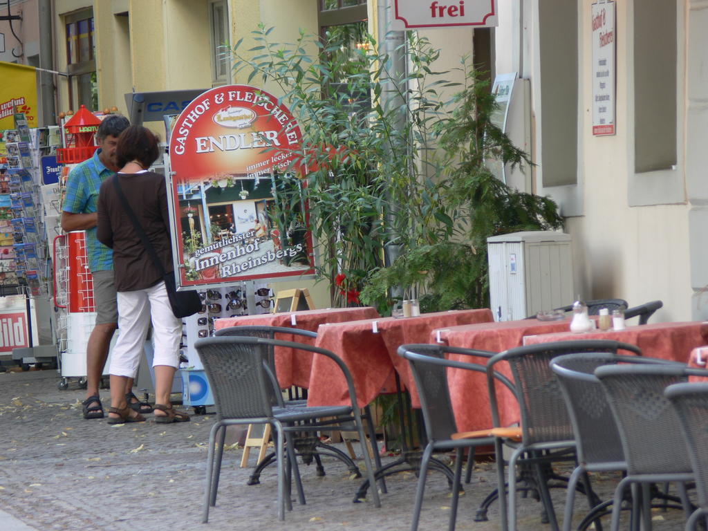 Gasthof & Fleischerei Endler Rheinsberg Buitenkant foto