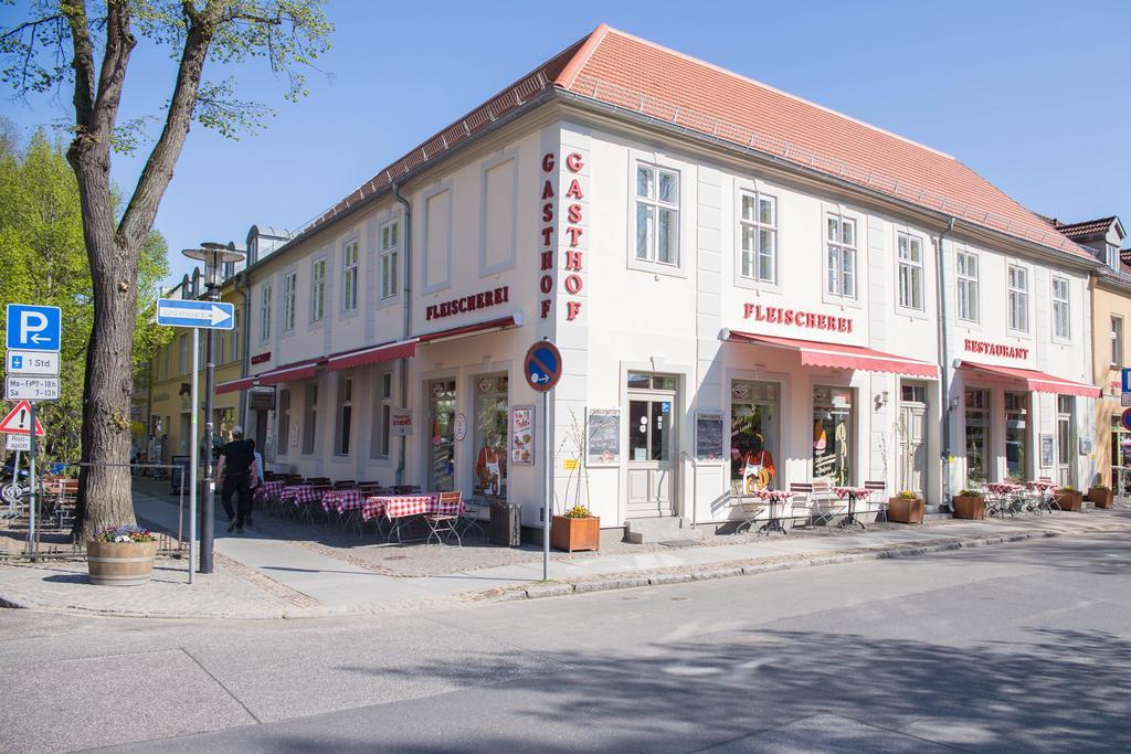 Gasthof & Fleischerei Endler Rheinsberg Buitenkant foto