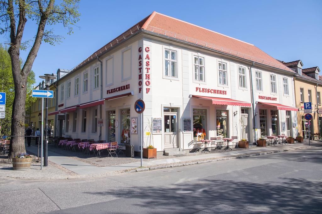 Gasthof & Fleischerei Endler Rheinsberg Buitenkant foto